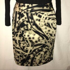 Alfani pencil skirt multi color black army green
